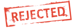 rejected stamp